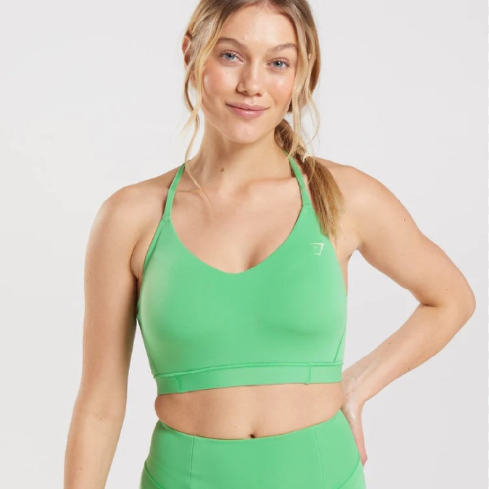Gymshark Studio Sports Bra - Apple Green | Gymshark